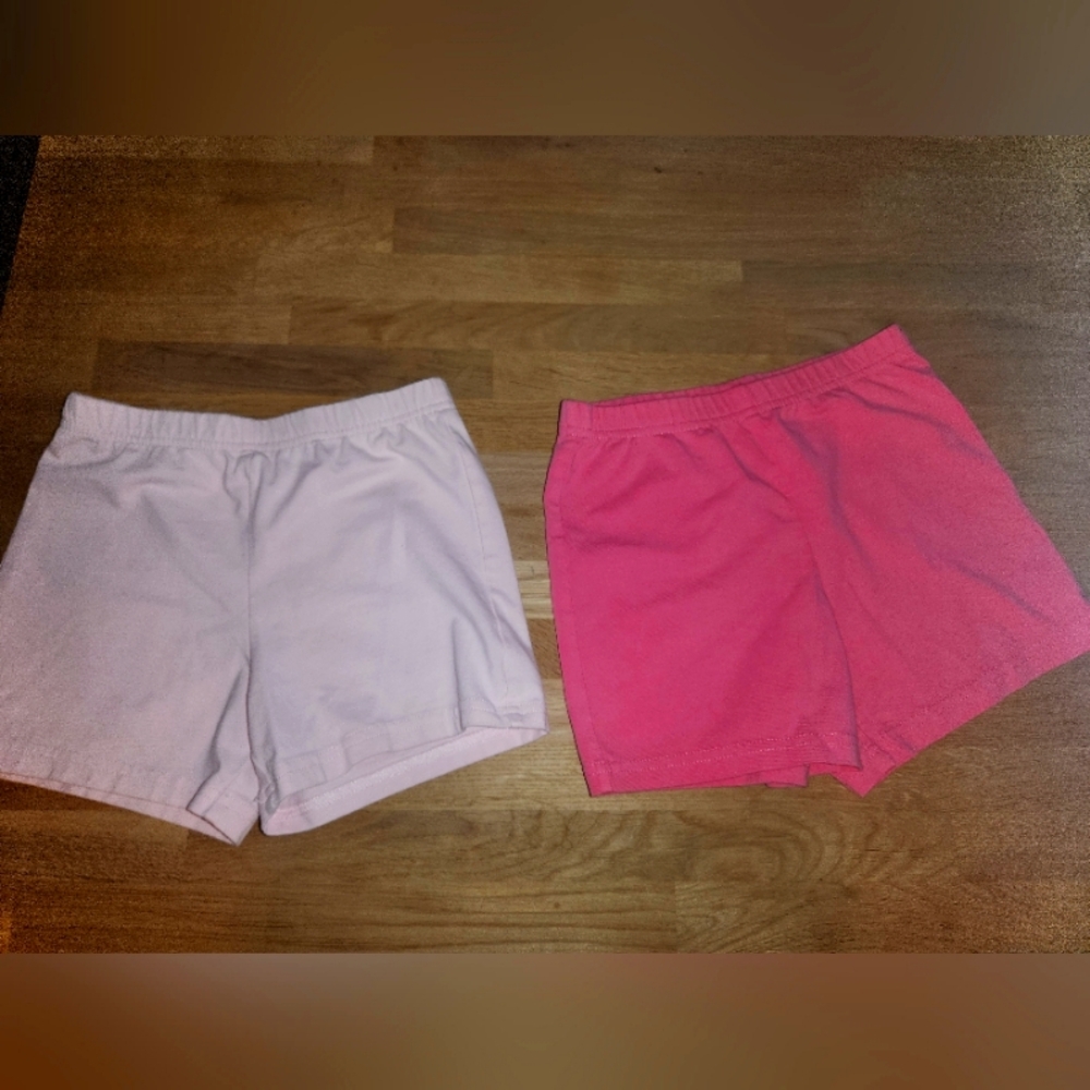 Girl's Carter's 2 Set Pink Shorts Size 7 EUC